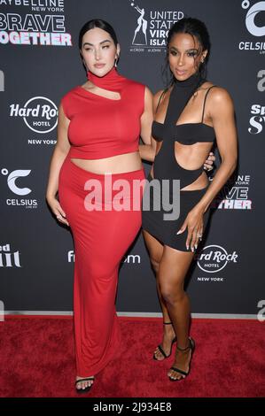 New York, USA. 19th May, 2022. (L-R) Yumi Nu and singer Ciara attend the Sports Illustrated Swimsuit Celebrates 2022 issue release at the Hard Rock Hotel in New York, NY, May 19, 2022. (Photo by Anthony Behar/Sipa USA) Credit: Sipa USA/Alamy Live News Stock Photo