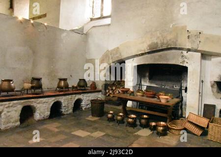 King Henry VIII's Kitchens, Hampton Court Palace, Richmond, London, England. Stock Photo