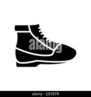 Shoe icon vector. camping, adventure. Solid icon style, glyph. simple design editable. Design simple illustration Stock Vector