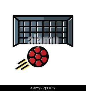 soccer goal icon vector. suitable for football symbol, sport. Filled line icon style. simple design editable. Design simple illustration Stock Vector