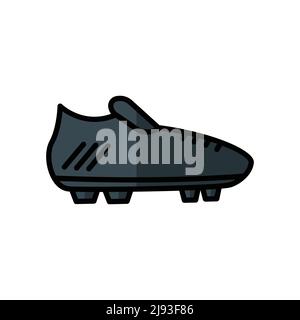 Soccer shoes icon vector. suitable for football symbol, sport. Filled line icon style. simple design editable. Design simple illustration Stock Vector