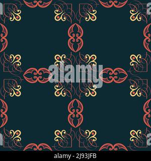 Sampless pattern for fabrics, interiors, ceramics and furniture in the Arabian style. Sampless  traditional ornament of the peoples and countries of A Stock Vector