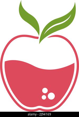 Apple icon logo design illustration template vector Stock Vector