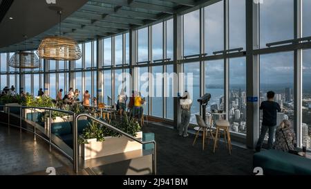 Surfers Paradise, Gold Coast, Australia - City view from Q1 SkyPoint Observation Deck Stock Photo