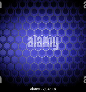 Blue honeycomb background, vector illustration Stock Vector