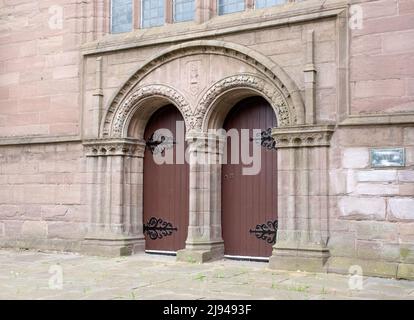 The arched doorway of The Steeple Dundee Stock Photo