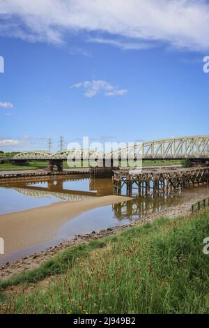 Hawarden Old Bridge Stock Photo