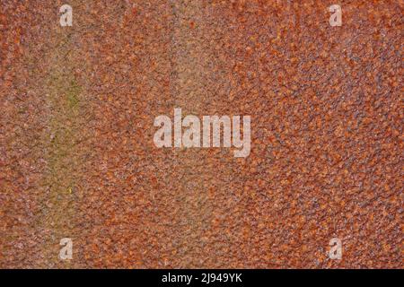 Close up of the surface of corroded steel plate. Stock Photo