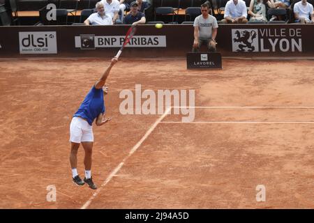 Lyon, France - May 19, 2022, Sebastien BAEZ (ARG) during the Open Parc Auvergne-Rhone-Alpes Lyon 2022, ATP 250 Tennis tournament on May 19, 2022 at Parc de la Tete d'Or in Lyon, France - Photo: Romain Biard/DPPI/LiveMedia Stock Photo