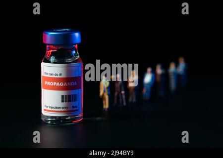 propaganda, fake news and false information concept Stock Photo