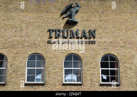 Truman Black Eagle Brewery Sign Stock Photo