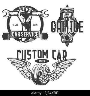 Auto center, garage service and repair logo,Vector Template Stock Vector  Image & Art - Alamy