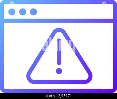 Computer virus pixel perfect gradient linear vector icon Stock Vector
