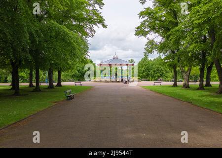 The bandstand in Ropner Park, Stockton on Tees, England, UK Stock Photo