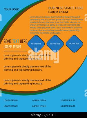 flyer design ideas in illustrator Stock Vector