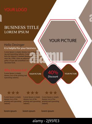 free marketing flyer design Stock Vector