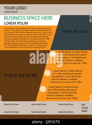 free marketing flyer design Stock Vector