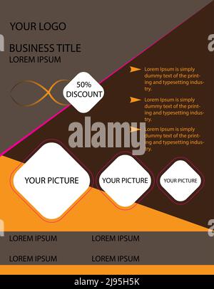 free marketing flyer design Stock Vector