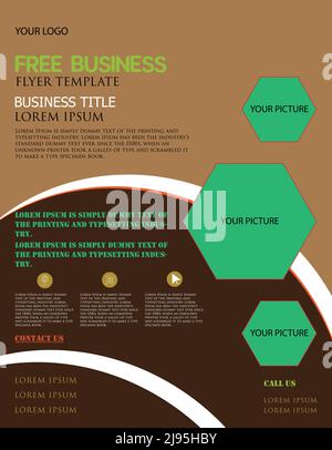 free marketing flyer design Stock Vector