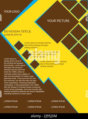 free marketing flyer design Stock Vector