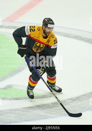 Matthias Plachta Nr.22 of Germany  in the match GERMANY - ITALY 9-4 of the IIHF ICE HOCKEY WORLD CHAMPIONSHIP Group B  in Helsinki, Finland, May 20, 2022,  Season 2021/2022 © Peter Schatz / Alamy Live News Stock Photo