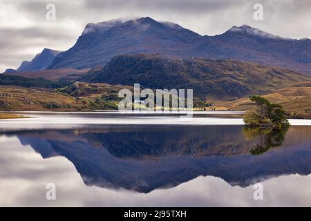 Loch Kernsary, Poolewe, Wester Ross, Scotland, UK Stock Photo