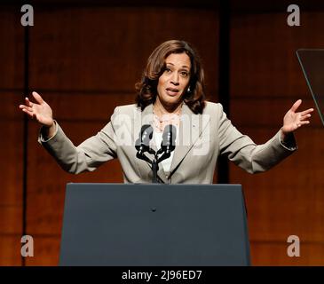 Washington DC, USA. 20th May, 2022. Vice President Kamala Harris delivers remarks during the Asian American Pacific Islander Celebration on Friday May 20, 2022. Photo by Jemal Countess/Pool/ABACAPRESS.COM Credit: Abaca Press/Alamy Live News Stock Photo