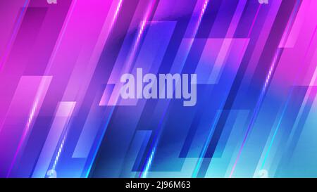 Abstract technology futuristic concept geometric pattern vibrant color background. Vector illustration Stock Vector