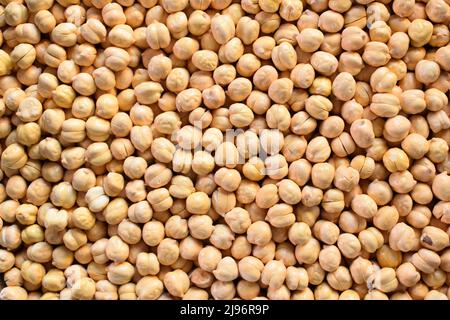 Whole roasted Chickpeas with skin removed Stock Photo