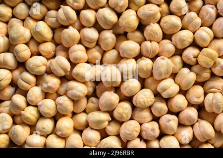 Whole roasted Chickpeas with skin removed Stock Photo