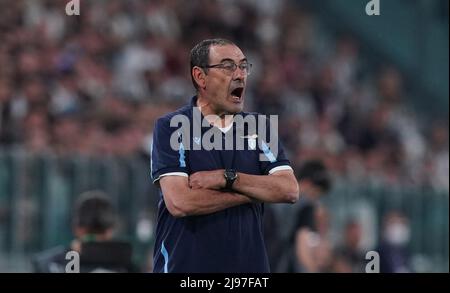 Foto  Spada/LaPresse  16 Maggio  2022 - Torino, Italia  Sport, Calcio  Juventus vs Lazio - Campionato italiano di calcio Serie A TIM 2021/2022 - Stadio Allianz Nella foto: Maurizio Sarri  (SS Lazio);   Photo Spada/LaPresse  May 16  , 2022 - Turin ,Italy Sport, Soccer  Juventus vs Lazio -  - Italian Serie A Football Championship 2021/2022 - Allianz Stadium In the photo:   Maurizio Sarri  (SS Lazio);/ PRESSINPHOTO Stock Photo