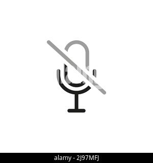 Simple Video Conference Interface Related Vector Line Icons. Contains such Icons as Share Screen, Mute Button, Switch to Presenter View. Stock Vector