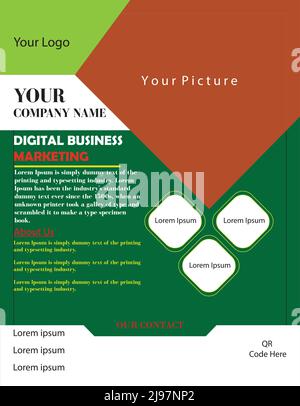 free flyer vector download Stock Vector