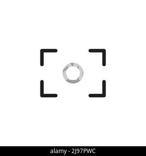 Simple Video Conference Interface Related Vector Line Icons. Contains such Icons as Share Screen, Mute Button, Switch to Presenter View. Stock Vector