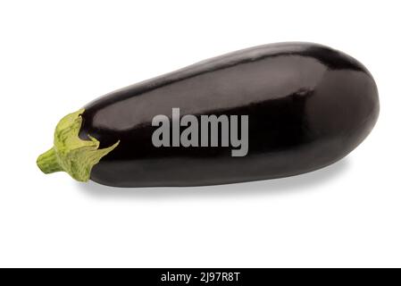 Eggplant isolated on white background with clipping path Stock Photo