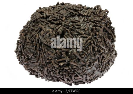 traditional German rum ball isolated on white background Stock Photo