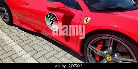 May 14, 2022, Barberino di Mugello, Firenze, Italy: Last weekend customers of a Ferrari dealership were the protagonists of the Extreme #4 Tour. An incredible journey driving their Ferraris to discover places and flavors, through roads that have made history. (Credit Image: © Pasquale Senatore/Pacific Press via ZUMA Press Wire)