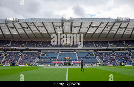 Glasgow, Scotland, 21st May 2022.   Hampden Park before the Scottish Cup match at Hampden Park, Glasgow. Picture credit should read: Neil Hanna / Sportimage Stock Photo