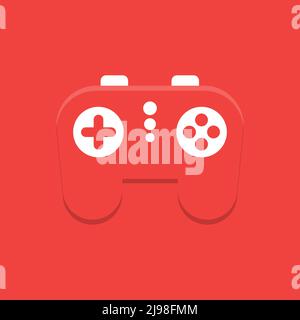 Joypad for video games. Joystick flat icon Stock Vector