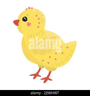 Cute little chick, bright colorful illustration Stock Vector