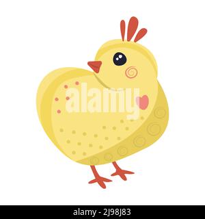Cute chick, bright colorful illustration Stock Vector