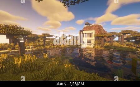 Modern Minecraft Game Minecraft Game – May 21 2022: Sample of Modern house design in ...