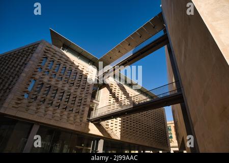 View of the exteriors of the new Parliament building in la Valletta in Malta Stock Photo