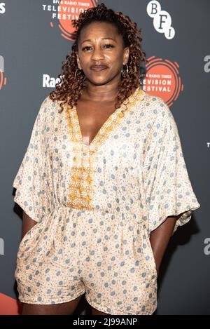 London, UK. 21st May, 2022. Clare Perkins attends the 'The Outlaws' TV Preview Photocall at BFI & Radio Times Television Festival at BFI Southbank in London. (Photo by Loredana Sangiuliano/SOPA Images/Sipa USA) Credit: Sipa USA/Alamy Live News Stock Photo