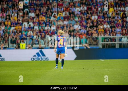 Maria Pilar Leon of Barcelona Women during the UEFA Women's Champions League, Final football match between FC Barcelona and Olympique Lyonnais (Lyon) on May 21, 2022 at Allianz Stadium in Turin, Italy - Photo Nderim Kaceli / DPPI Stock Photo