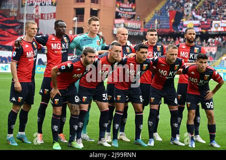 Genova, Italy. 21st May, 2022. Team Genoa CFC during Genoa CFC vs Bologna FC,  italian soccer