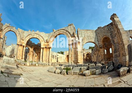Church of Saint Simeon Syria Stock Photo
