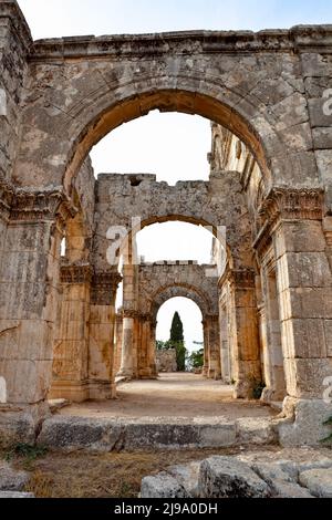 Church of Saint Simeon Syria Stock Photo