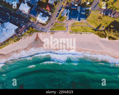 Aerial view of Mollymook Beach, Shoalhaven, NSW, Australia  Stock Photo