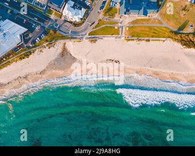 Aerial view of Mollymook Beach, Shoalhaven, NSW, Australia  Stock Photo